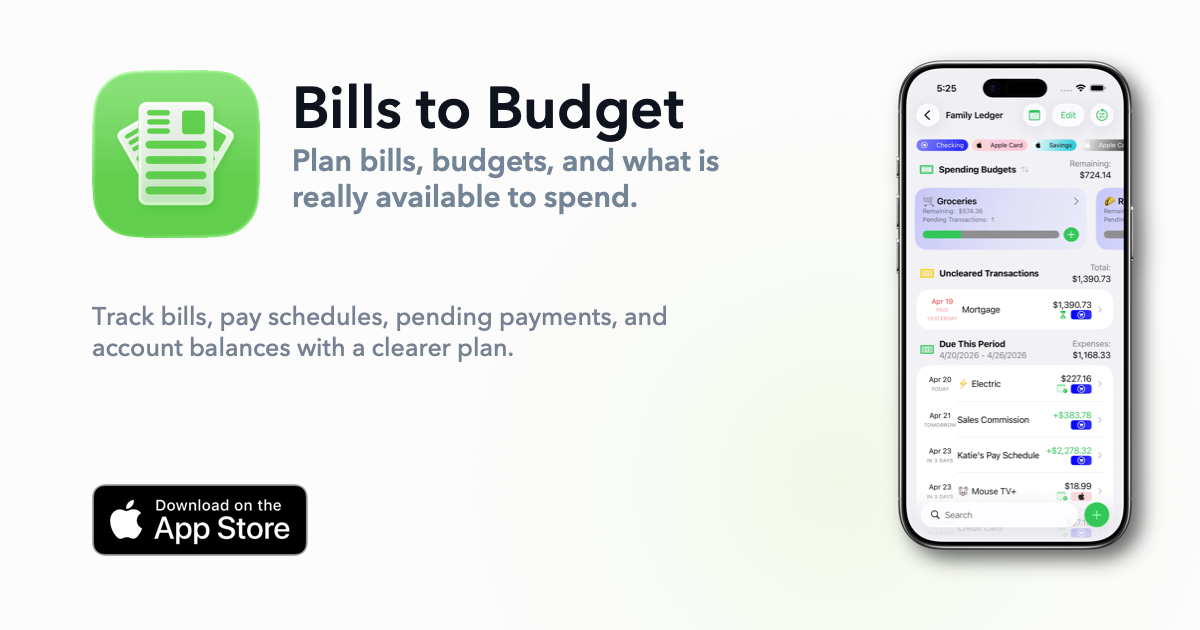 Bills to Budget preview